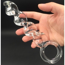 glass anal plug spiral