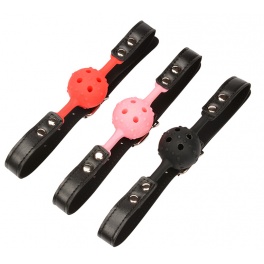 silicone mouth gag with holes