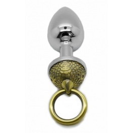 luxury bird ring anal metal plug
