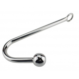 stainless anal hook with 1 bead 30mm
