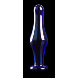 glass anal plug dark blue 02