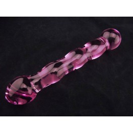 skleněn&eacute; an&aacute;ln&iacute; , vagin&aacute;ln&iacute; dildo kol&iacute;k - růžov&eacute; G