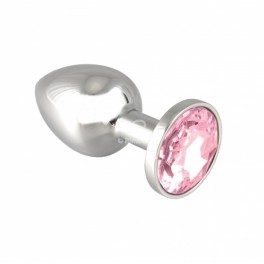 Rimba anální kolík malý s růžovým krystalem