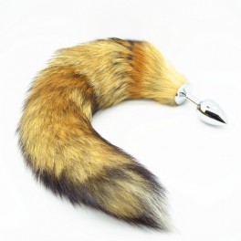 kovový anální kolík s ocasem obecné lišky