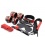 7 pcs plush bdsm set black and red