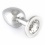 Rimba big anal plug with white crystal