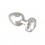Rimba anal plug with white crystal