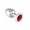 Rimba big anal plug with red crystal