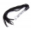 leather whip + anal glass plug the ball