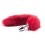 metal anal plug with red tail