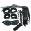 8 pcs bdsm plush set black